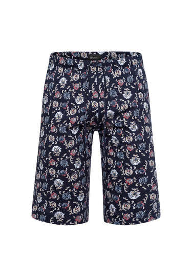 75513 Night And Day SHORT KNIT PANT - 1248 Navy Botany Print